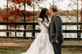 aerielle dyan wedding couple kissing forehead