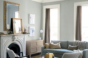 benjamin moore metropolitan swatch in living room