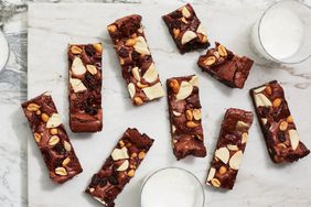 Big batch brownies with milk