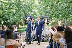 grooms during wedding ceremony