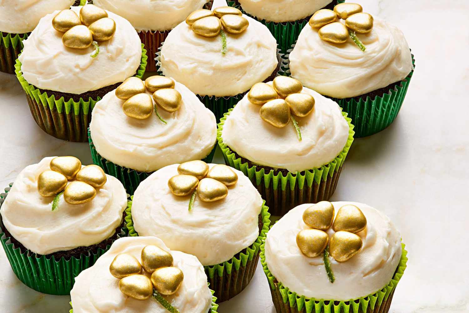 chocolate stout cupcakes for St. Patrick's Day