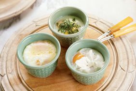 Coddled eggs in small bowls