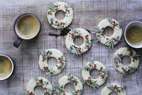 meyer-lemon shortbread wreath cookies