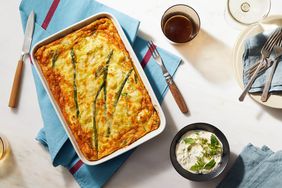 frittata in baking dish