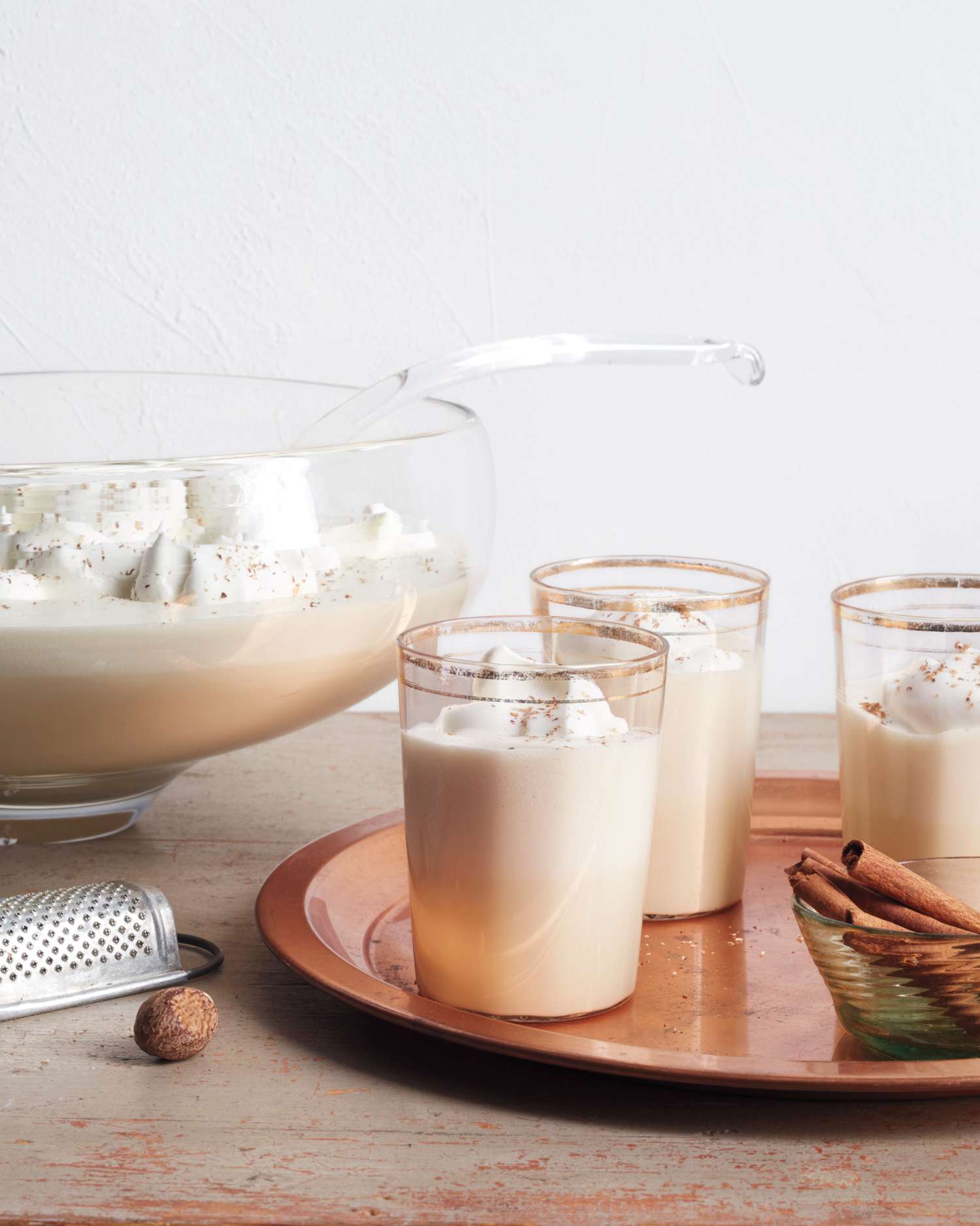 Eggnog Being Served in a Bowl