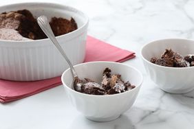 chocolate souffle in bowls