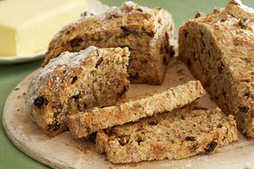 slices of foolproof irish soda bread on cutting board