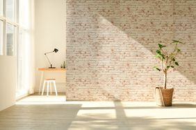 limewash brick wall 