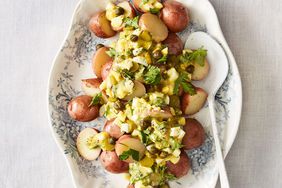 gribiche and steamed potatoes