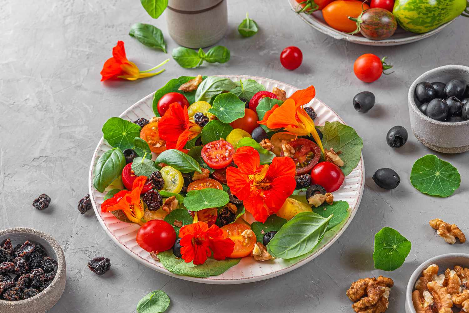 Nasturtium and Calendula edible flowers