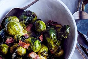 maine thanksgiving brown sugar and bacon glazed brussels sprouts