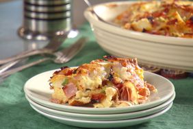 ham and cheese strata