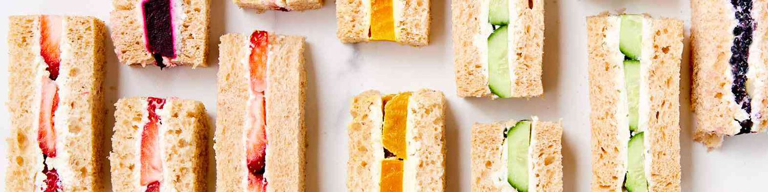 Lunch recipes banner - tea sandwiches