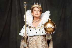 Martha Stewart wearing queen costume