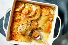 Turnip and Sweet Potato Gratin