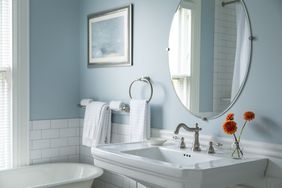 Light blue bathroom