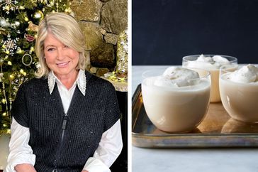 martha stewart and eggnog