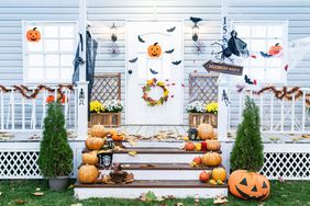 Front door halloween decor