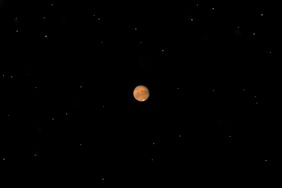 Mars viewed like in a small amateur telescope during the approach of the planet on september 2020