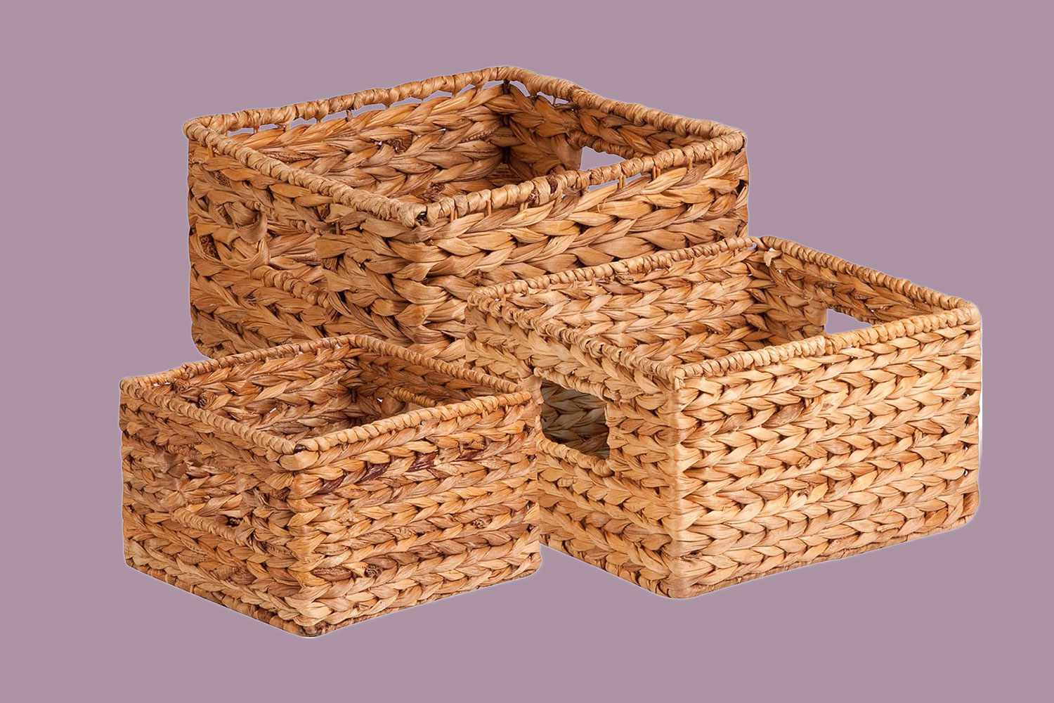 Wicker basket set