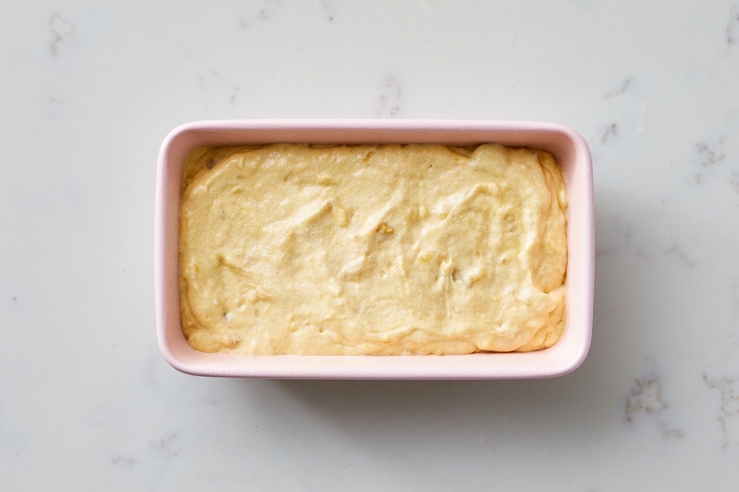 Transfer to pan for Best Banana Bread