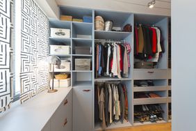 large organized walk in closet