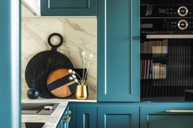 blue small kitchen