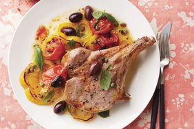 pork chops with yellow pepper puttanesca recipe