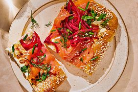 Smoked-Salmon Flatbread with Pickled Beet