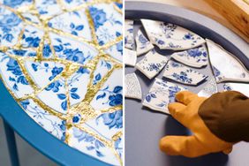 Vintage China Mosaic Table Diy